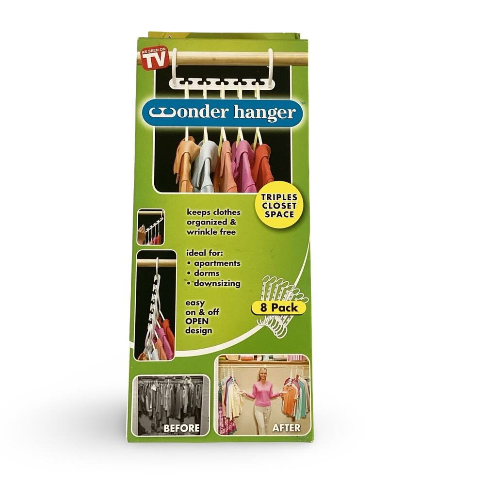 Wonder Hanger 8-Pack Space Saving Hangers